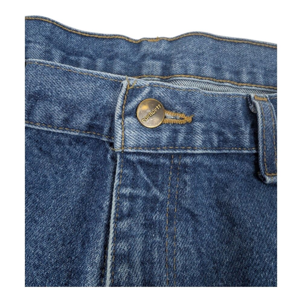Carhartt B73 DST Double Knee Blue Jeans 50x32 Loose Fit Dungaree‎ - Picture 4 of 13